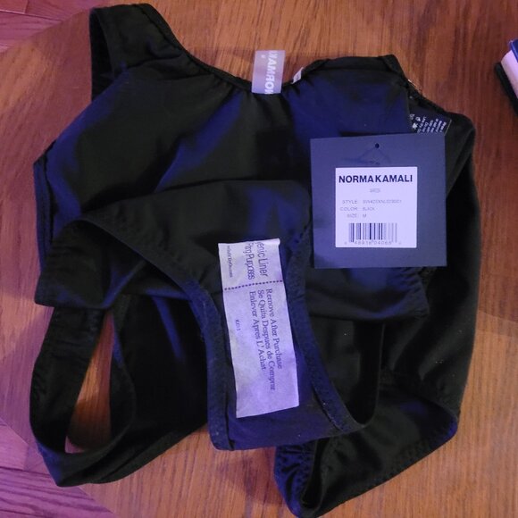 NWT Norma Kamali Womens Marissa One Piece Swimsuit, sz Small - Picture 13 of 14